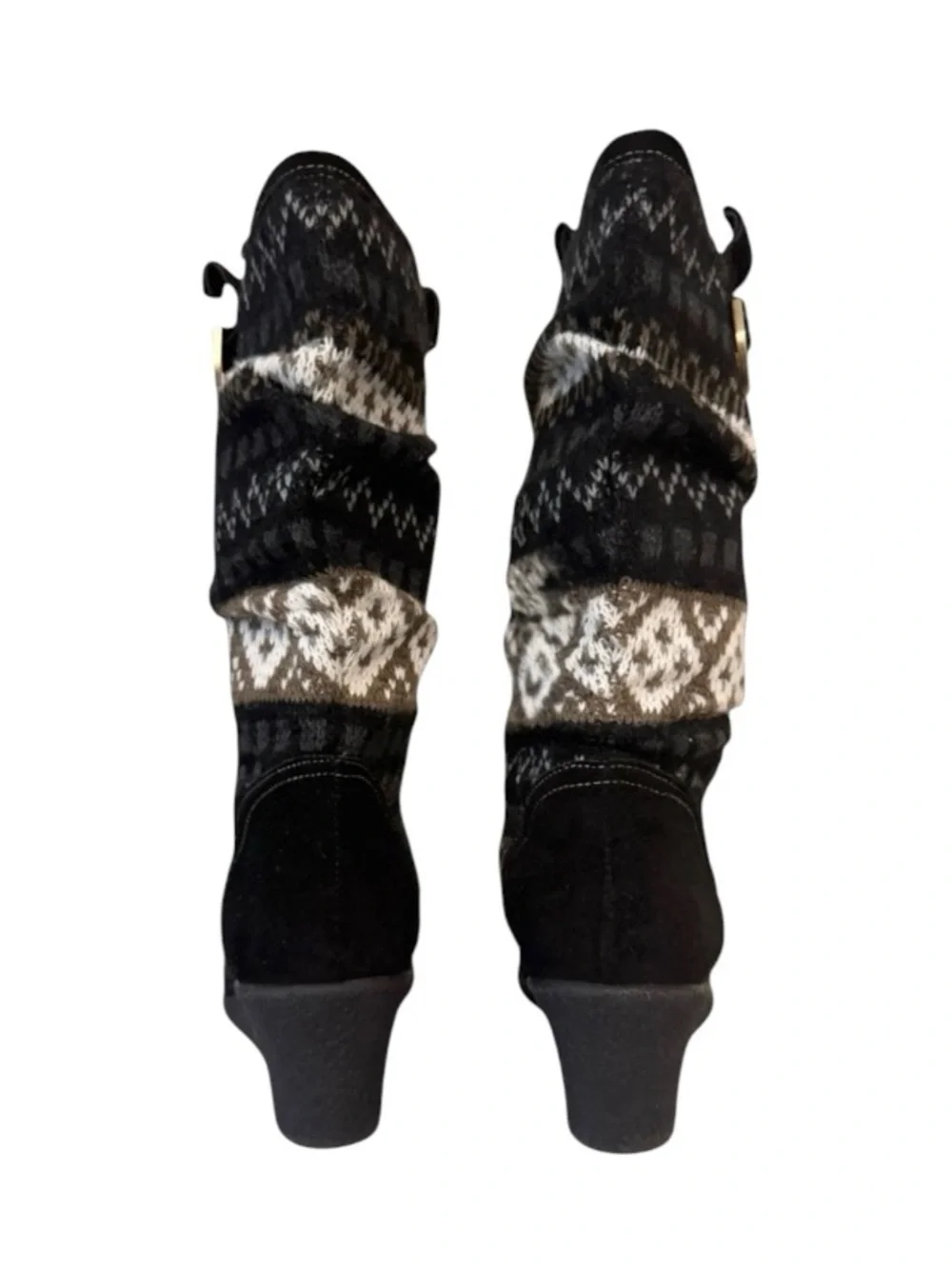 Rafe Sweater Knit Wedge Boots